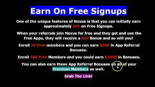 Nexus Rewards * Earn On Free Signups * Video Postcard * Ultimate Cash Back & Savings * Make Money