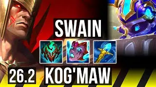 SWAIN & Seraphine vs KOG'MAW & Vel'Koz (ADC) | NA Challenger | 26.2