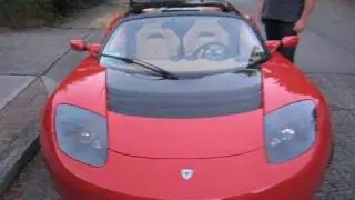 Test Driving the $110,000 All Electric Tesla Roadster Sports Car in West Seattle