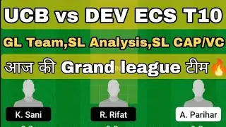 ucb vs dev dream11 team | ucb vs dev ecs t10 dream11 team | ucb vs dev dream11 team today |