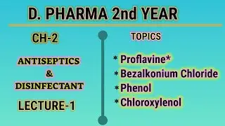 Antiseptic & disinfectant/proflavine/benzalkonium/phenol/chlororxlenol/formaldehyde/hexachlorophene