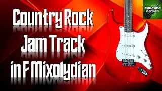 Country Rock Jam Track in F Mixolydian 🎸 Guitar Backing Track