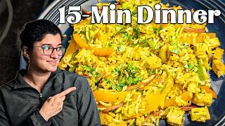 Easy Leftover Rice Recipe | Quick Tawa Pulao (One-Pan Indian Dinner)