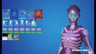 SPARKLE SKULL Skin Showcase in Fortnite