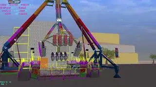 Kick down kirmes simulator