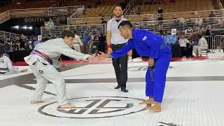 Jiu jitsu blue belt match JJworldleague
