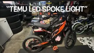😱 TEMU LED Spoke Light (E-Bike Upgrade) #SKo_o #unlicensedassassin #bikelife  