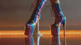 Club Hella Heels Demo (Mardis Gras Rainbow) | Heel Work | Jessa Jaguar