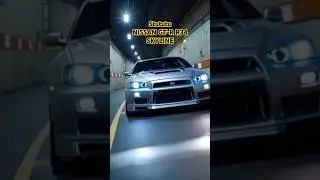 Stututu Silver NISSAN GTR R34 SKYLINE #stututu #skyline #r34 #gtrr34 #nissangtr #sportcar #shorts