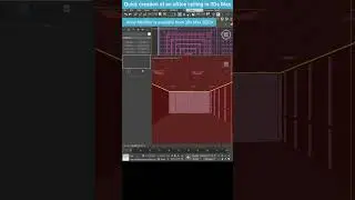 Rapid Office Ceiling Creation in 3ds Max #shorts #officeceiling #array