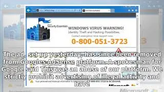 Fake amazon ad on google links to tech support scam