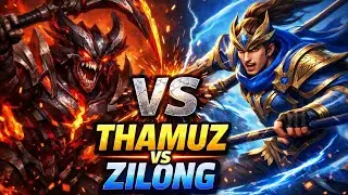 THAMUZ vs ZILONG 🔥 | This 5v5 Fight Was UNBELIEVABLE! 😱#MobileLegends #GamingShorts #MLBBGameplay 