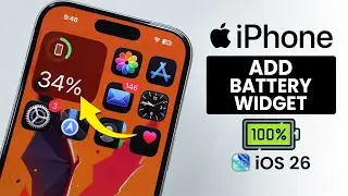 [iOS 26] How to Add Battery Widget on iPhone Lock Screen