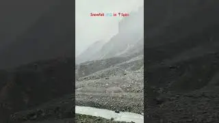 Snowfall in Spiti Himachal in October Month #spiti #snow #snowfall #travel #himachal #manali #road