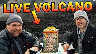 Extreme Board Gaming&trade; on a Live Volcano: Who will win Oh No Volcano?