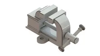 solidworks tutorial design and Assembly of Bench Vise