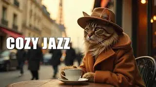 Parisian cat & french chanson jazz - chill cafe ambience - french chancon & jazz vibes