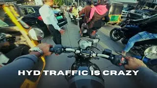 A day in HYD traffic | speed 400 #dji #triumph