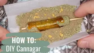 Rolling a Cannagar Blunt  7 G CANNAGAR W  SHATTER + KIEF + WAX Grease Monkey + Mimosa mix THROWBACK
