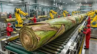 Inside the Largest High-Tech Banana Stem Factory You've Never Seen Before (Full Process)