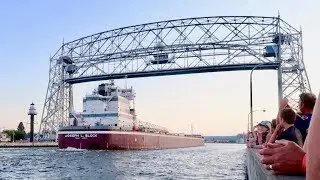 Watching Ships come in From Lake Superior in Duluth and walking Canal Park