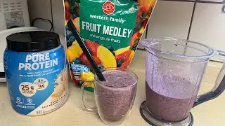 FRUIT SHAKE WITH PURE PROTEIN POWDER VANILLA FLAVOUR