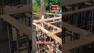 Beam Bottom Shuttering ✨ #construction #beam #shuttering #shorts