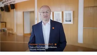 Dean Nicholas Vazsonyi extends fall welcome at Clemson University