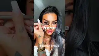 👃✨Решение проблемы неровного контура носа #красота #советыпокрасоте #макияж
