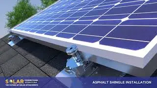 Solar Connections Asphalt Shingle Installation