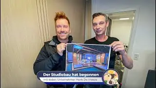 Baustart f&uuml;r das neue TV-Studio der Trude Kuh Vereinsf&ouml;rderung  bei schuhplus - mit  Henk De Vreeze