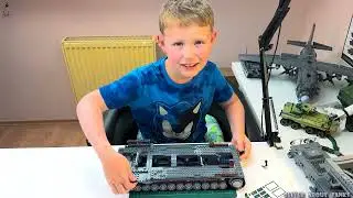 Военная техника из LEGO: Оливер собирает 60см мортиру KARL, большая модель с ЖД транспортером,ч.3/4