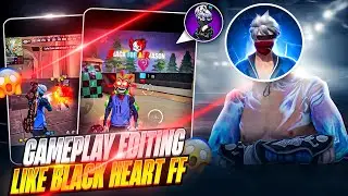 How to edit 🗣️gameplay shorts like @blackheartff | black heart ff editing tutorial 💀