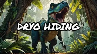 the isle dryosaurus hiding from trex
