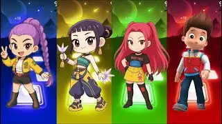 RUMI VS MIRA VS RYDER VS ZOEY |K-POP DEMON HUNTRS TILES HOP EDM RUSH