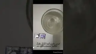 Disintegration test of effervescent tablet (Disprin) as per Ip.