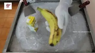 Tropicana Pineapple Flavor Ice Cream Rolls | Tasty Ice Cream Rolls
