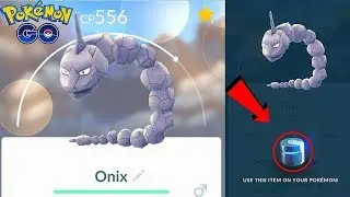 Pokemon go Gen 2 Evolving Onix Into  Steelix