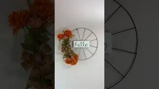 Fall Dollar Tree DIY Bicycle Wheel Wreath Idea