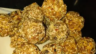 Maine bnaya Dry fruits ladoo 🥰... 