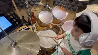 Yellow song . Drum Hi-Hat close and open technique 