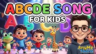ABCDE Song 🎶 for Kids | Learn Alphabet with Fun & Music #ABCsong #KidsSongs #nurseryrhymes