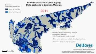 Flood Risk 2009 2109 Rajang Peatlands DELTARES 2015