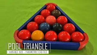3D printed Pool Triangle - Parametric design in Fusion 360