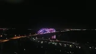 I-40 Memphis Bridge Light show