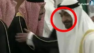 ماذا فعل محمد بن زايد بعد السلام على الملك سلمان