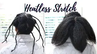 No Heat. How I stretch my thin/fine type 4 hair using AFRICAN THREADING - South African Natural Hair