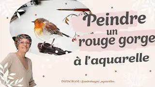Tutoriel aquarelle - Peindre un rouge gorge