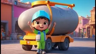 Building Site with Cement Truck | Construction Song for Kids | Nursery Rhymes and Learning Songs