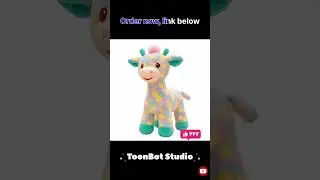 Cute Giraffe Plush Toy 🦒 | Super Soft & Colorful | Kids Love It #puzzle